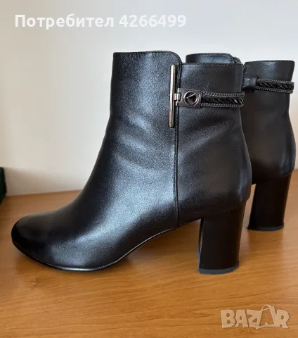 Дамски елегантни  боти от естествена кожа
