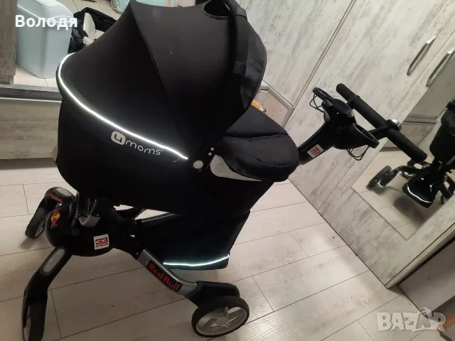 Американска 4moms Origami – пълен комплект с кош, седяща част и адаптери