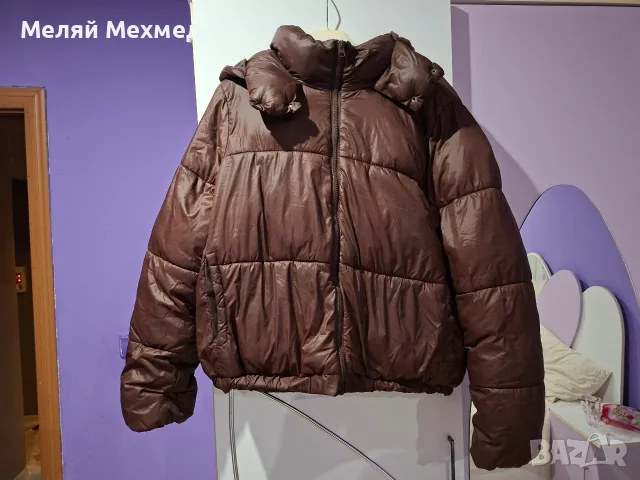 Тъмнокафяво зимно яке
