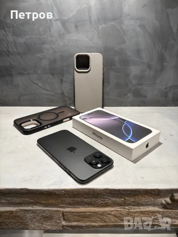 КАТО НОВ Iphone 16 Pro Max  Black + подаръци