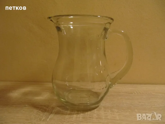 стъклена кана за вино, снимка 2 - Сервизи - 56614207