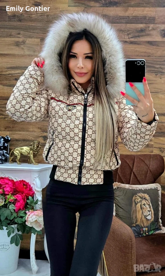 Дамско яке Gucci с естествен пух, снимка 1