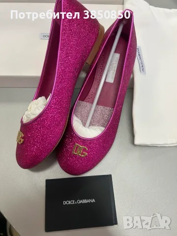 Детски балерини Dolce & Gabbana Kids, снимка 4 - Детски обувки - 56732997