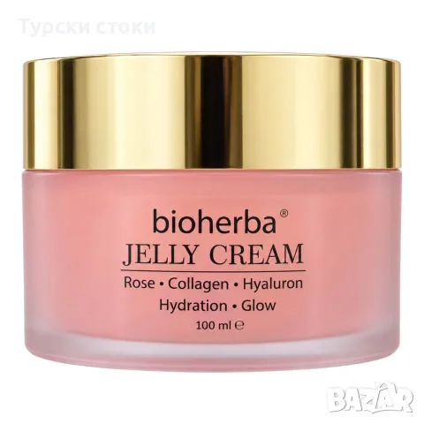 Bioherba Jelly Cream – Хидратиращ гел крем за лице с роза, колаген и хиалурон – 100 мл