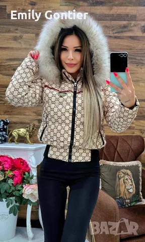 Дамско яке Gucci с естествен пух