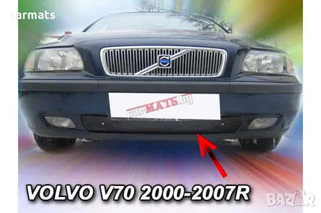 Зимен дефлектор (протектор) за решетка HЕКО за Volvo V70 (2000-2005) - down
