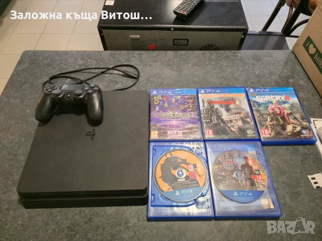 PlayStation 4 Slim 5 игри 1 джойстик 