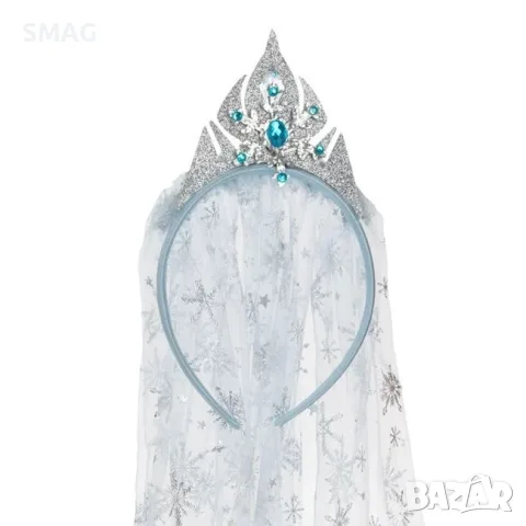 Комплект диадема с тюлен воал и пръчка за момиче_1240815