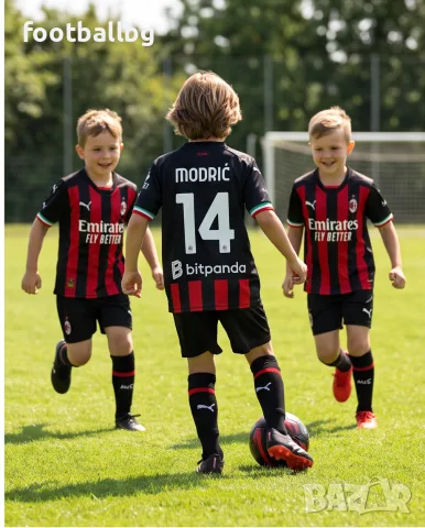 Футболен екип детски юношески MODRIC 14 ❤⚽️ AC MILAN 