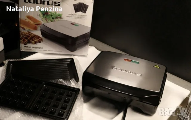 Тостер 3 в 1 Taurus Miami Premium, снимка 3 - Гофретници - 56557436
