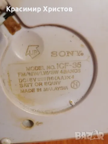 Радио Sony Icf-35, снимка 6 - Радиокасетофони, транзистори - 56740194