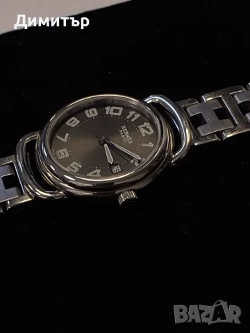 Дамски часовник Hermes Pullman Ladies Date Gun Black