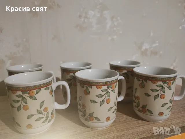 Порцеланови чаши 6 броя, снимка 6 - Чаши - 56710514