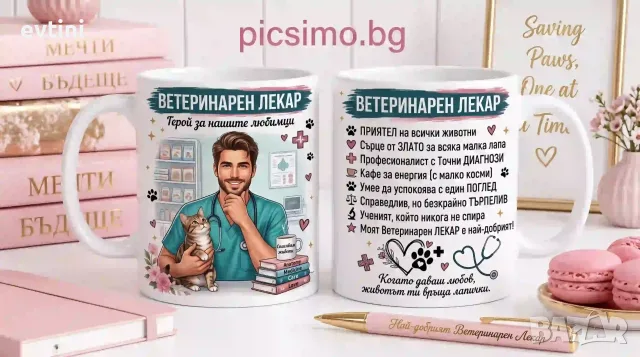 Керамична чаша „Ветеринарен лекар“