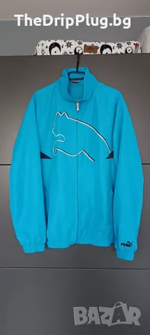 Puma мъжко яке тип ветровка размер L син цвят