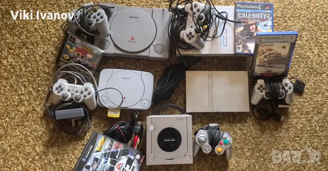 PS1slim:fat, PS2slim:fat, Nintendo gamecube-колекция