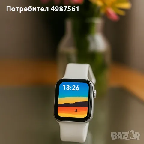 Смарт часовник 1.44 инча, сензорен екран, водоустойчив - за мъже и жени