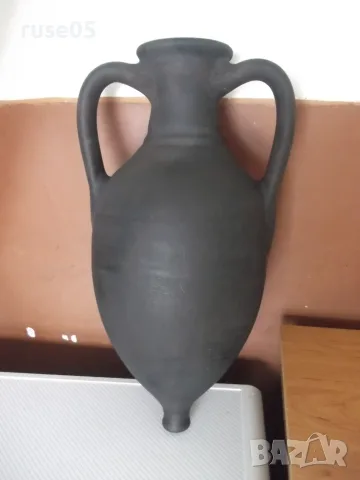 Амфора черна керамична