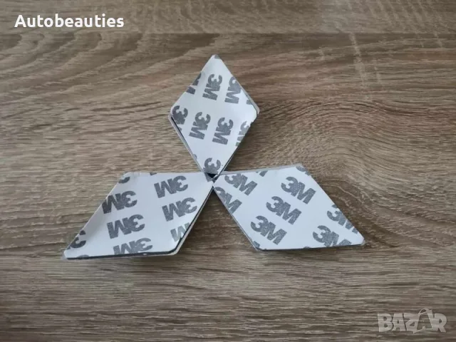 червено лого Mitsubishi 10 см, снимка 3 - Аксесоари и консумативи - 56580935