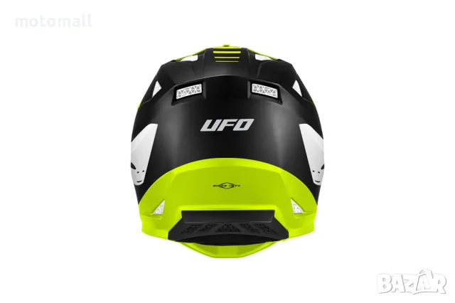 Мотокрос каска UFO RAYSON BLACK/FLUO, снимка 4 - Аксесоари и консумативи - 56678824
