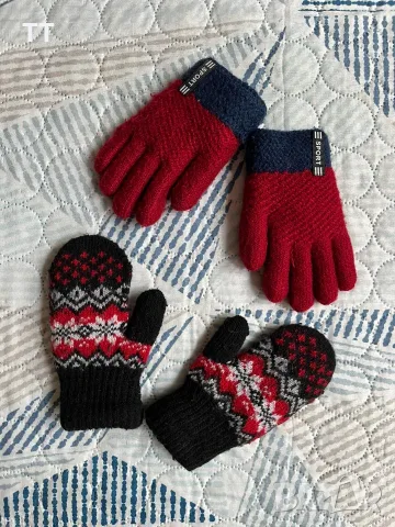 Шапка Benetton, ръкавици с пръсти, ръкавици с един пръст, 3-6г. ОТЛИЧНИ!