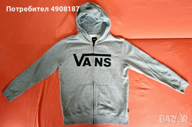 Суичър с качулка Vans