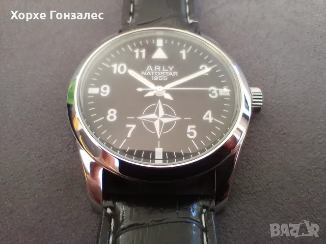 Swiss ARLY Natostar 1955' 38mm, снимка 2 - Мъжки - 56721456