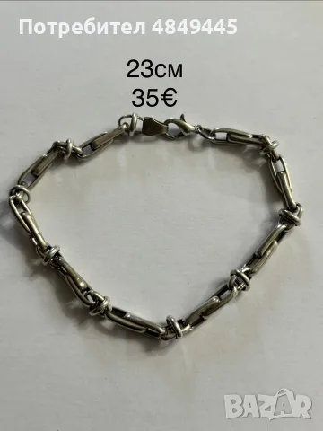 сребърни бижута, снимка 13 - Колиета, медальони, синджири - 56717423