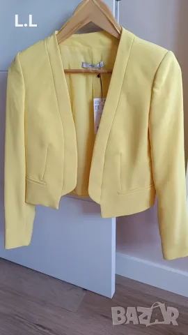 Mango ново сако в жълт цвят, снимка 4 - Сака - 56560117