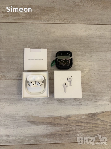 Безжични служалки Apple - Airpods 4, TWS, ANC, бели