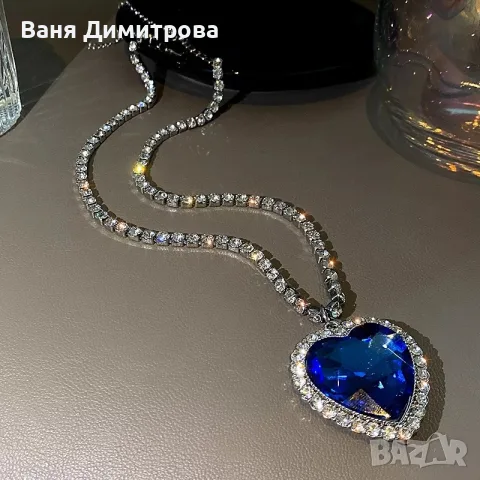 Колие  сърцето на океана , снимка 2 - Колиета, медальони, синджири - 56579156