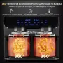 Фритюрник с горещ въздух XXL 9L, 2 камери, 8 програми, снимка 5