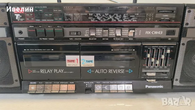 Продавам радиокасетофон PANASONIC RX-CW43L, снимка 3 - Радиокасетофони, транзистори - 56736292