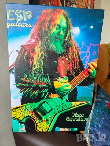 Max Cavalera ESP Guitars-картина в рамка