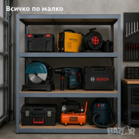 Метален гаражен стелаж, снимка 3 - Стелажи и щандове - 56722288