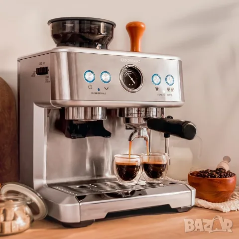 Еспресо машина Cecotec Power Espresso 20 Barista Maestro с мелачка за кафе, използвана брое