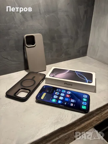 КАТО НОВ Iphone 16 Pro Max  Black + подаръци, снимка 7 - Apple iPhone - 56622382