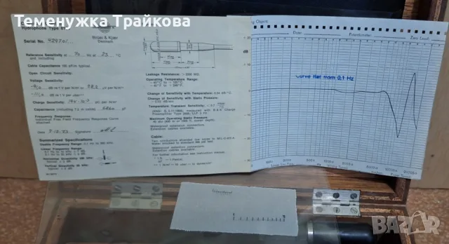 Хидрофон на Brüel & Kjær (HBK) Type 8100, снимка 6 - Други - 56642973
