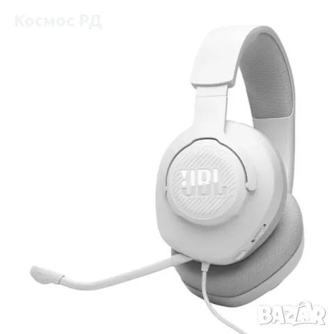 Гейминг слушалки JBL - Quantum 100M2, бели с кабел