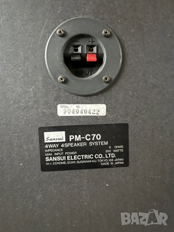 Sansui PM-C70 10 инчов бас, снимка 6 - Тонколони - 56644672