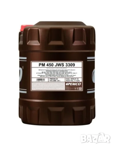Трансмисионно масло PEMCO iMATIC 450 JWS 3309 20 л (за автоматични скоростни кутии)