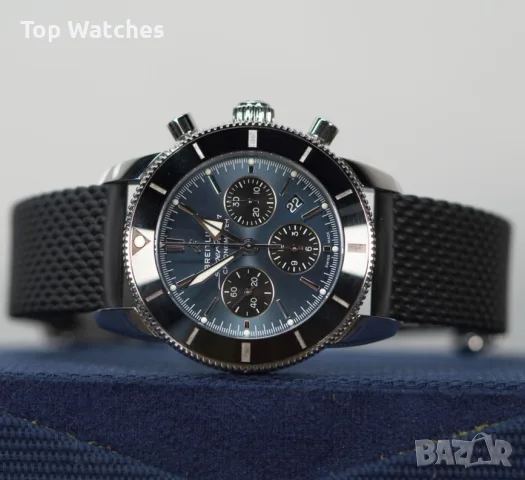 Breitling Superocean B01 Heritage Chronograph 44mm Blue Dial, снимка 3 - Мъжки - 56617238