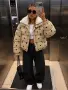 Дамско яке Adidas черно и бежаво, снимка 2