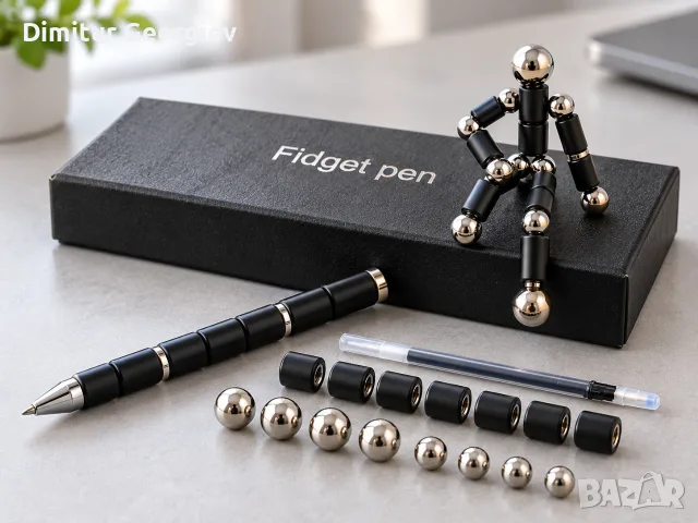Магнитна химикалка Fidget Pen – комплект в подаръчна кути