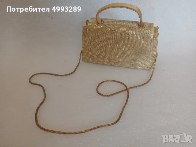 Златна чантичка ZARA 