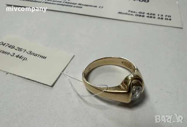 Златен пръстен 3.44гр., снимка 5 - Пръстени - 56657967