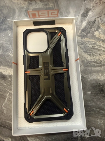 Удароустойчив хибриден кейс за iPhone 15 Pro Max - Urban Armor Gear Monarch Kevlar Case (зел-кевлар)
