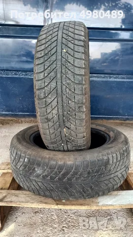 2 броя зимни гуми 195 60 16 марка GOODYEAR дот20 6-7мм грайфер 