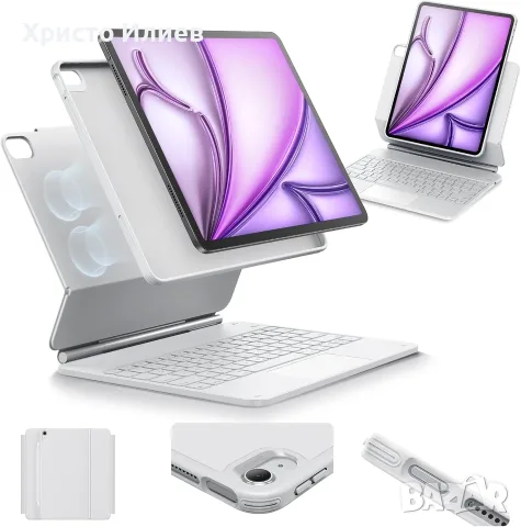 Кожен Калъф с Bluetooth клавиатура за таблет iPad Air 13 Inch