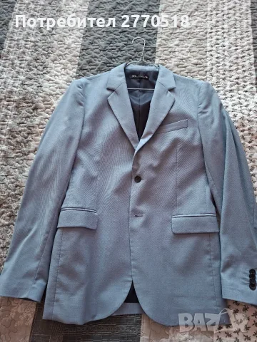 Мъжко сако Zara, светло син цвят